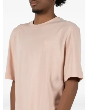 AMI Paris ロゴディテール Tシャツ - ピンク - サムネイル3