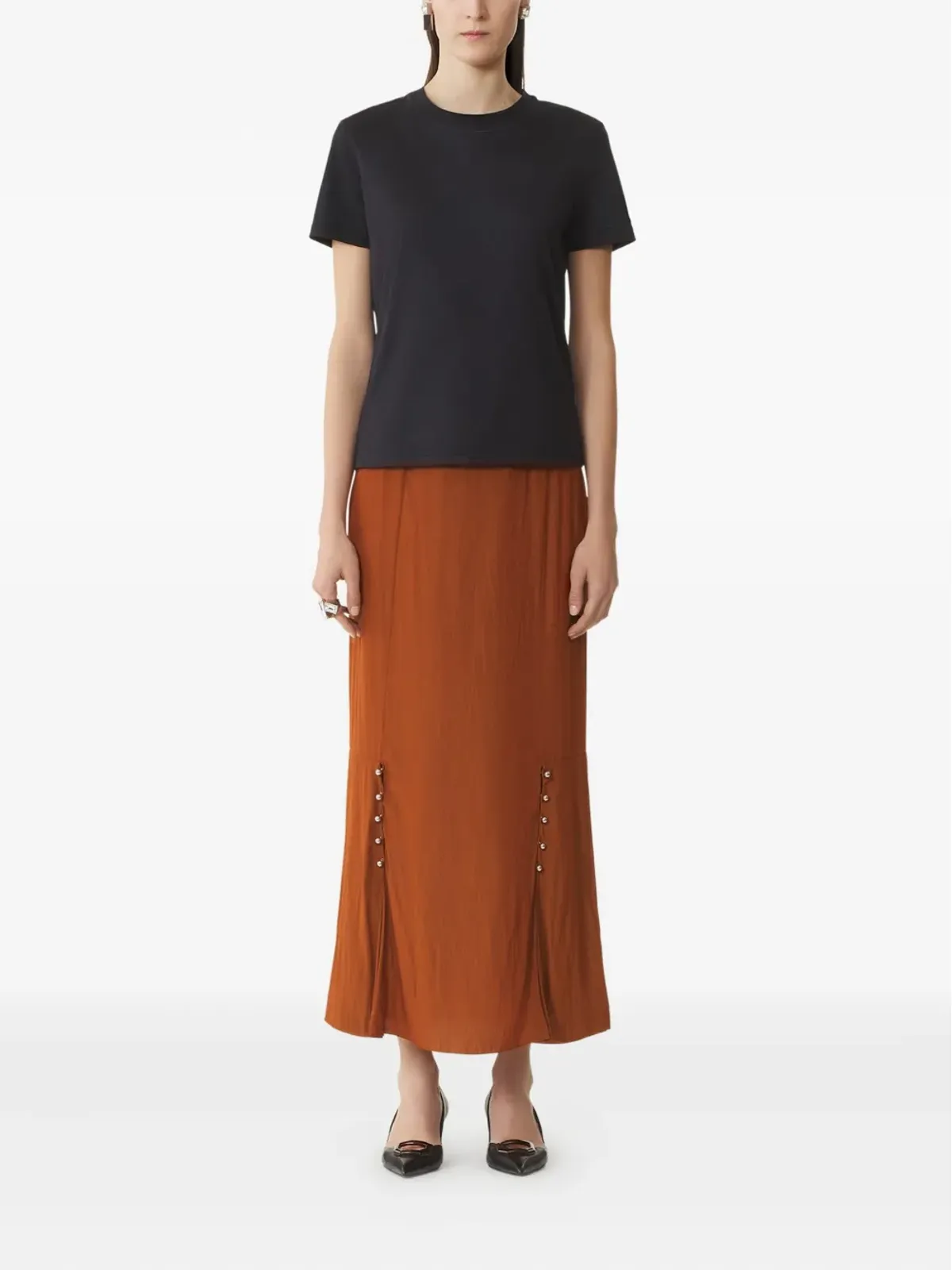 Lanvin タイバック コットン Tシャツ - 画像2