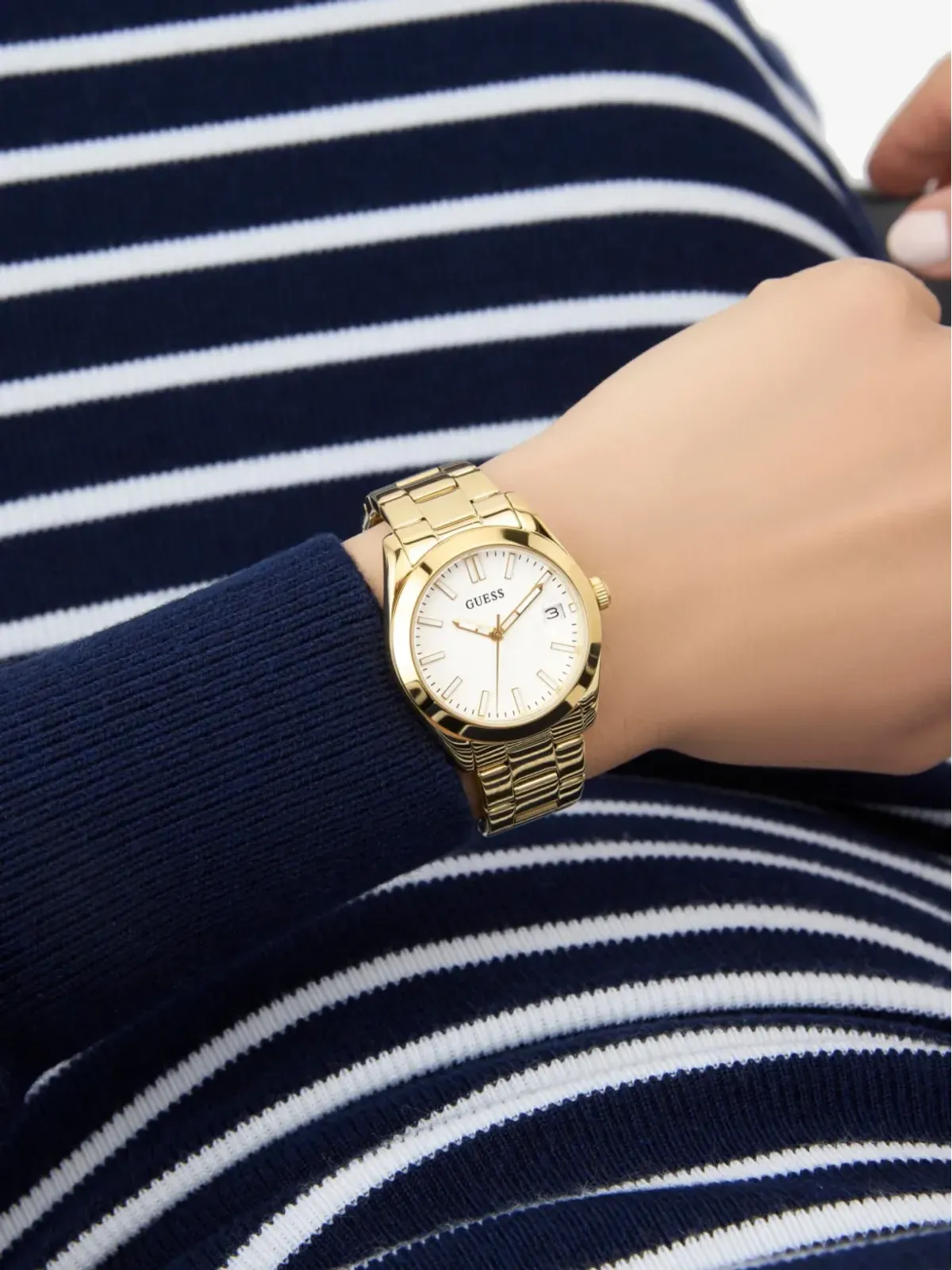 GUESS USA ステンレススチール腕時計 - 画像5