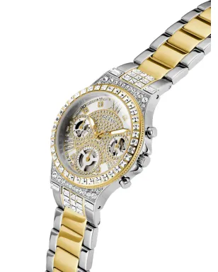 GUESS USA クリスタル装飾クォーツ腕時計 - シルバー - サムネイル3