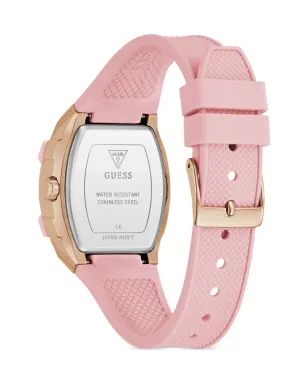 GUESS USA シリコンストラップ ローズゴールド スクエアケース ピンク - サムネイル4