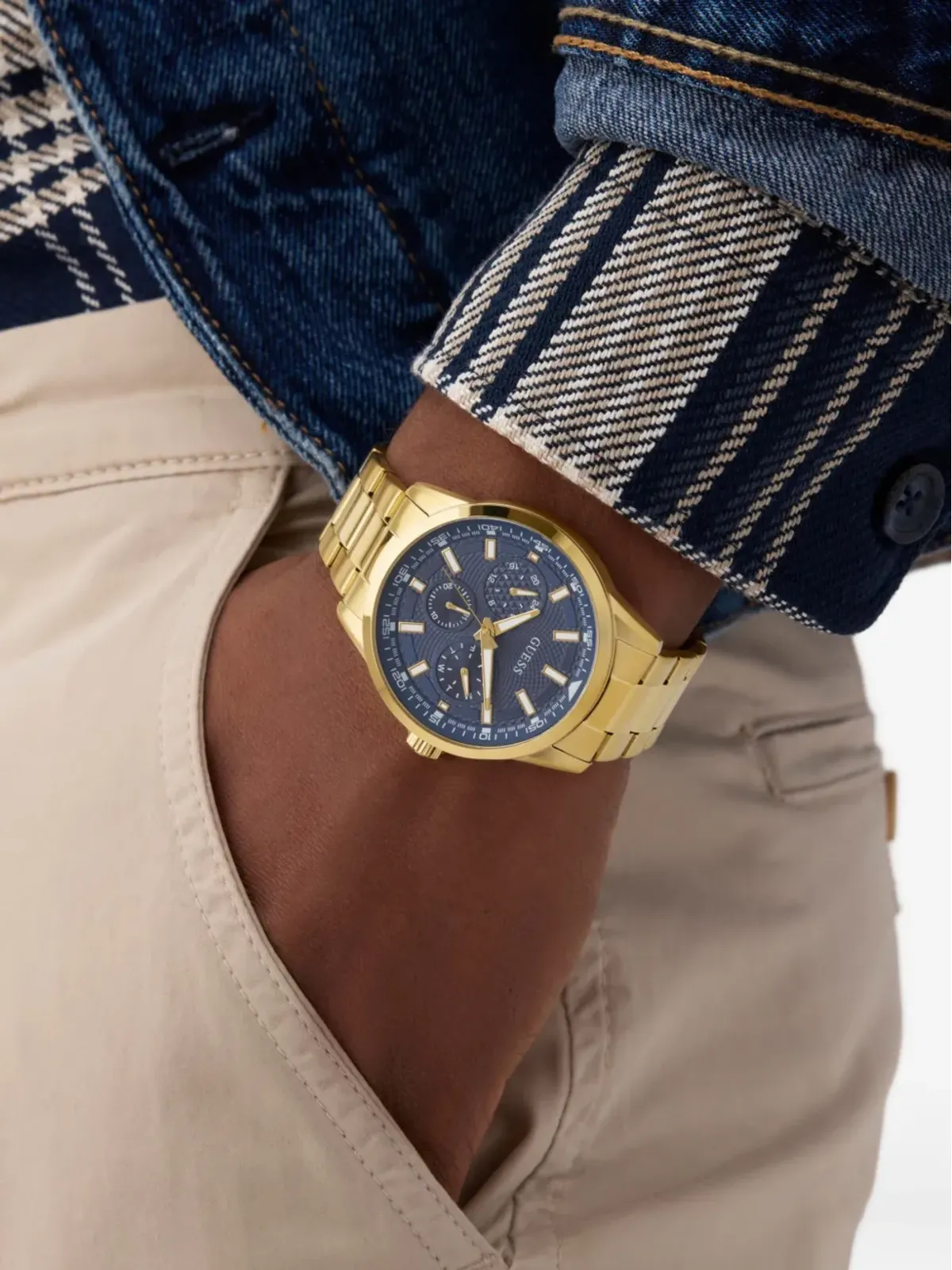 GUESS USA トレイ ブルー - 画像5