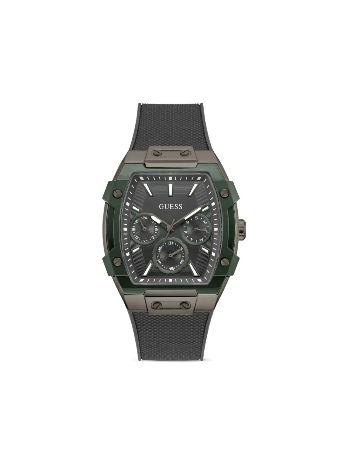 GUESS USA ステンレススチール製多機能腕時計 - 画像1