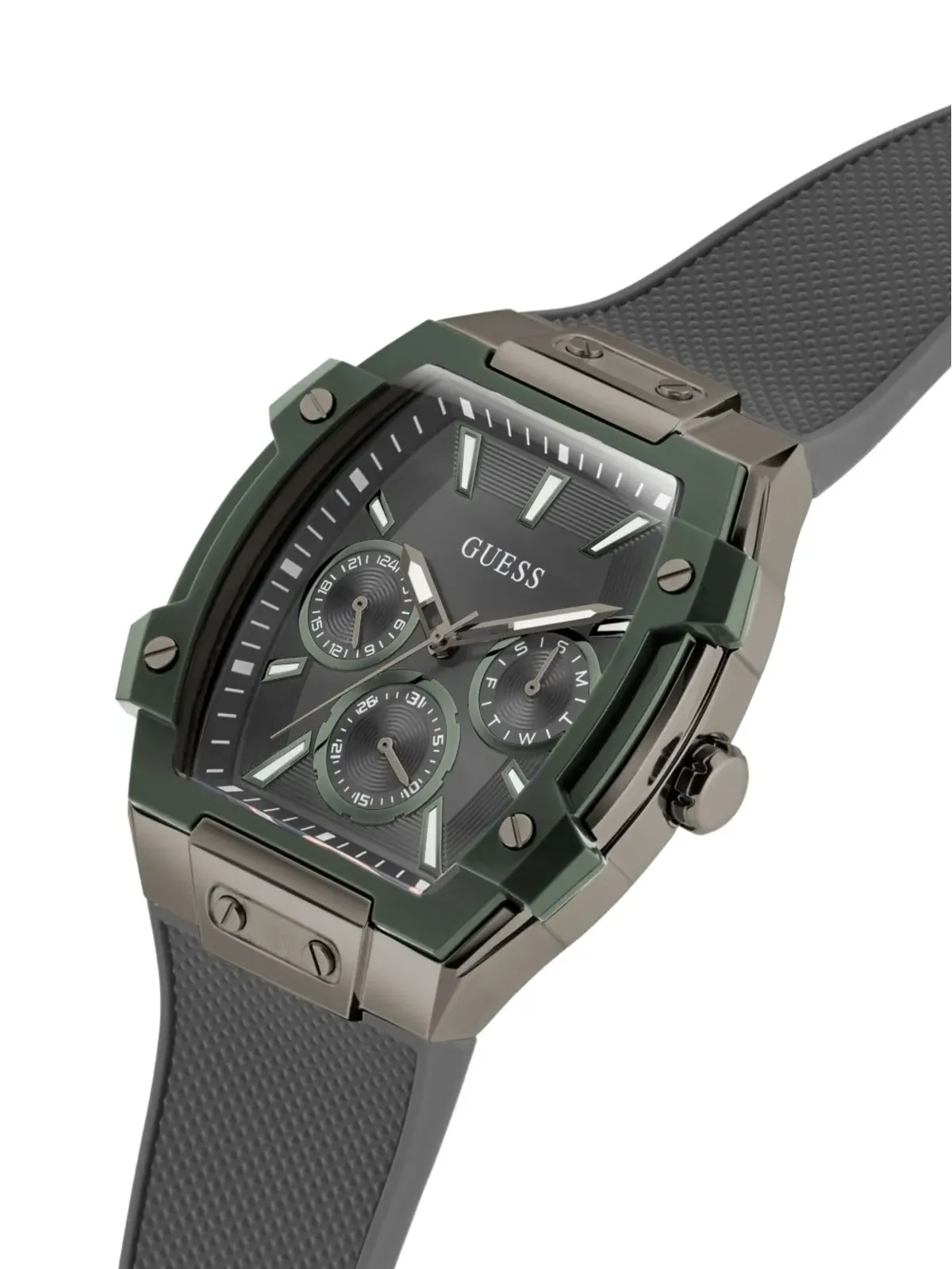 GUESS USA ステンレススチール製多機能腕時計 - 画像3