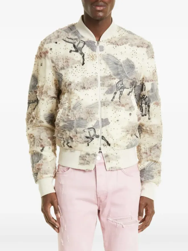 AMIRI AMIRI 花柄スパンコールジャケットの商品画像