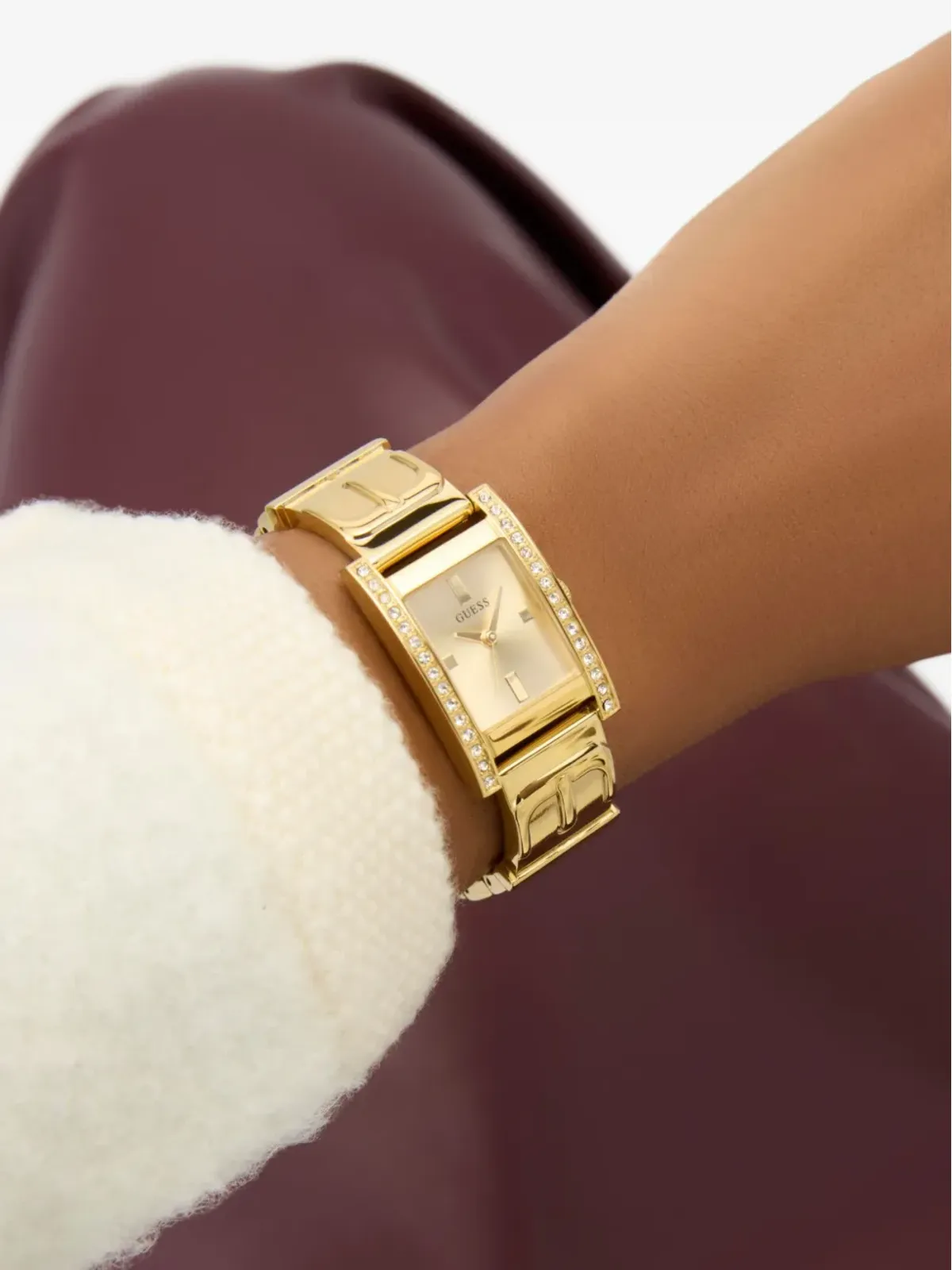 GUESS USA クリスタル装飾クォーツウォッチ - ゴールド - 画像4