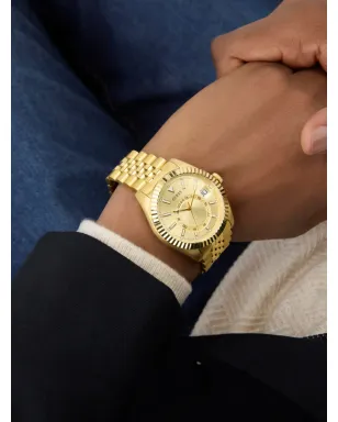 GUESS USA リサイクル鋼 クォーツ ウォッチ - ゴールド - サムネイル2