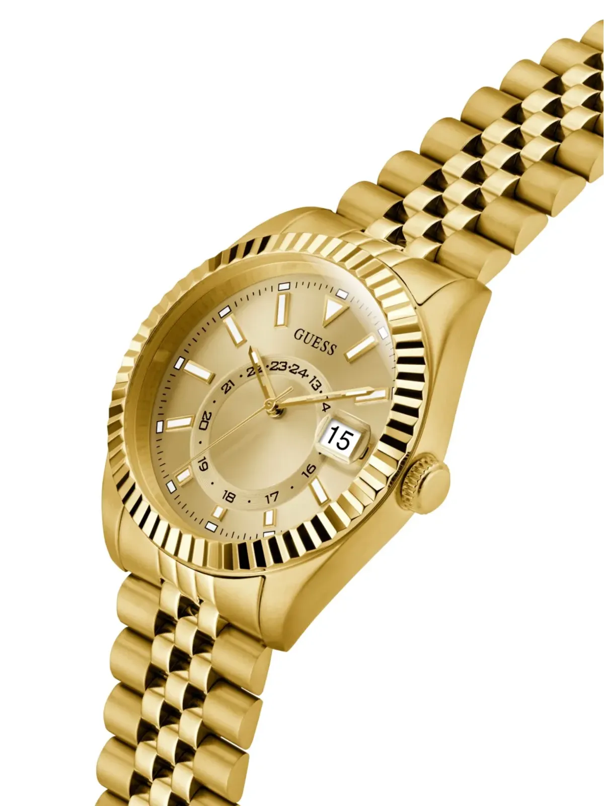 GUESS USA リサイクル鋼 クォーツ ウォッチ - ゴールド - 画像3