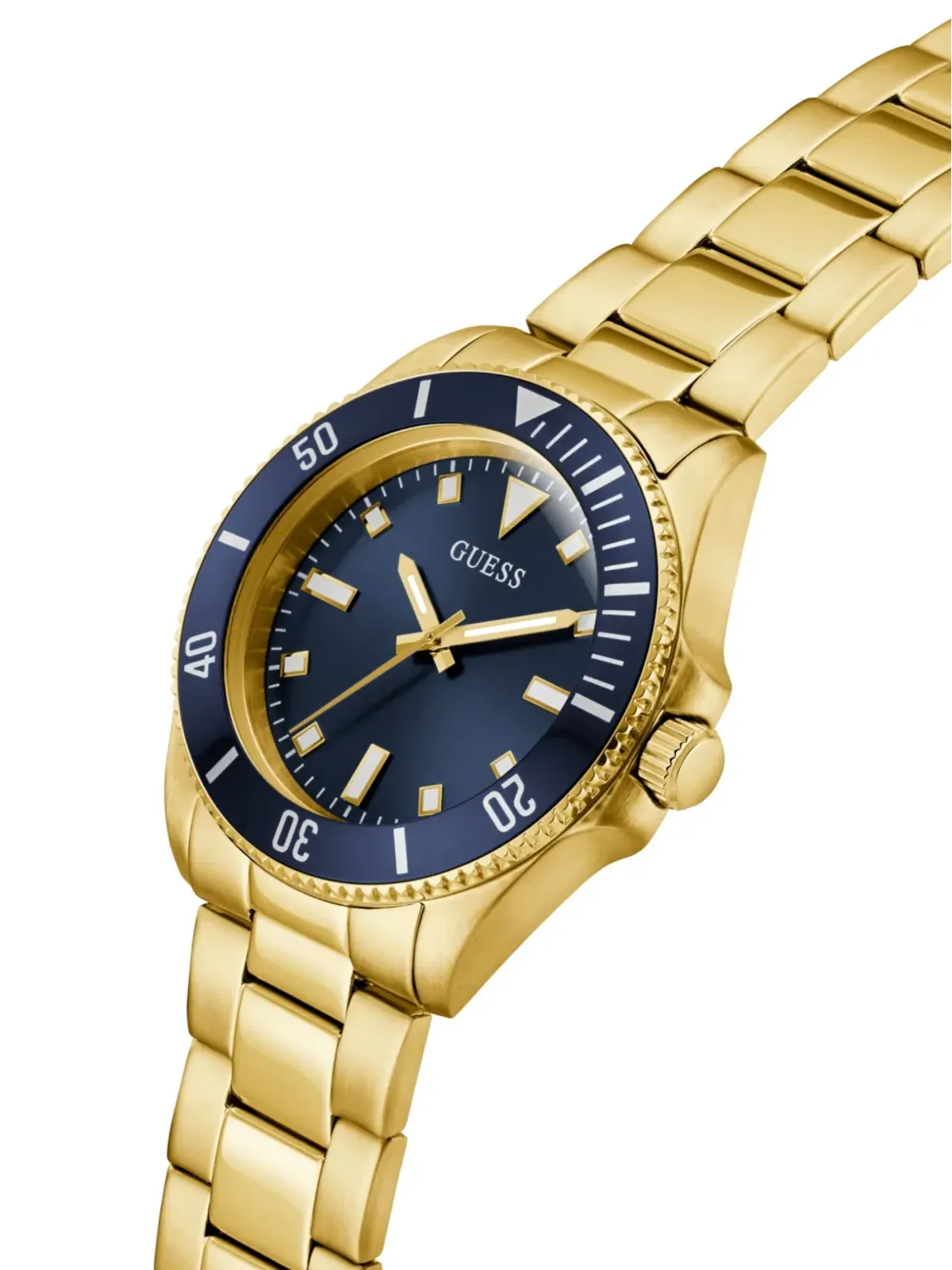 GUESS USA ステンレススチール腕時計 ブルー - 画像3