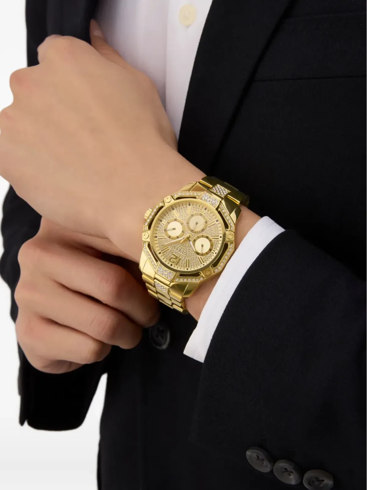 GUESS USA クリスタル グリッツ ゴールド - 画像2
