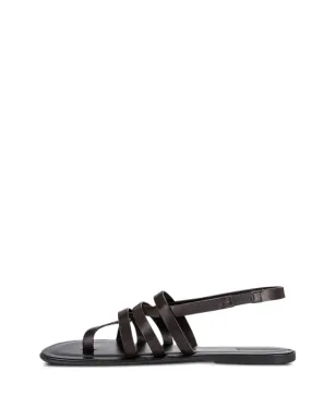 The Row ブラウンのレザー スリングバックサンダル - サムネイル3