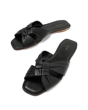 The Row 結び目ディテール レザーサンダル - サムネイル4