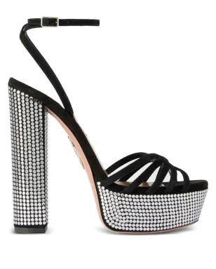 Aquazzura プラットフォームエンベリッシュドサンダル ブラック - サムネイル1