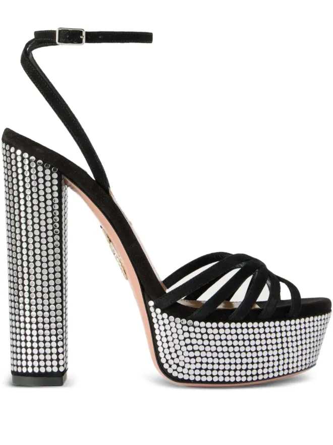 Aquazzura Aquazzura プラットフォームエンベリッシュドサンダル ブラックの商品画像