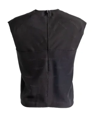 Balenciaga ロゴプリント ノースリーブトップ - サムネイル2