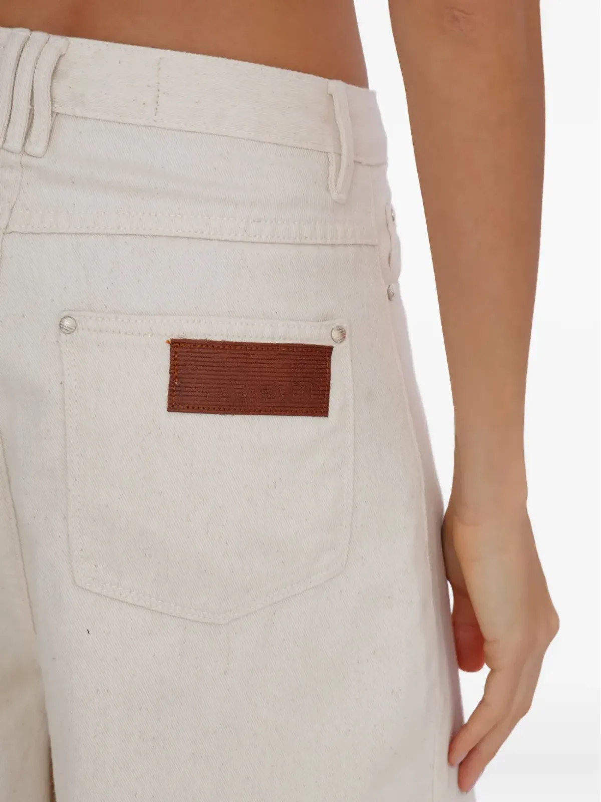 Amapô バックパッチ ワイドレッグジーンズ - 画像5