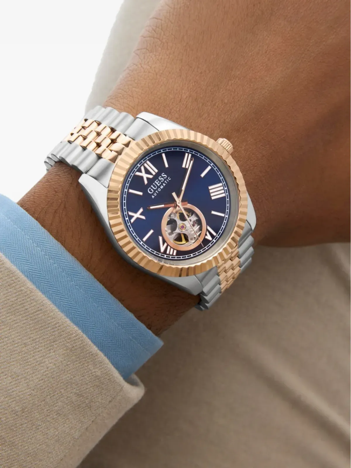 GUESS USA スケルトン・サブダイアル ウォッチ - 画像2