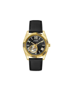 GUESS USA オープンハートダイヤル ブラック - サムネイル1