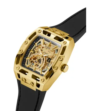 GUESS USA ゴールド スケルトン 自動巻 - サムネイル4