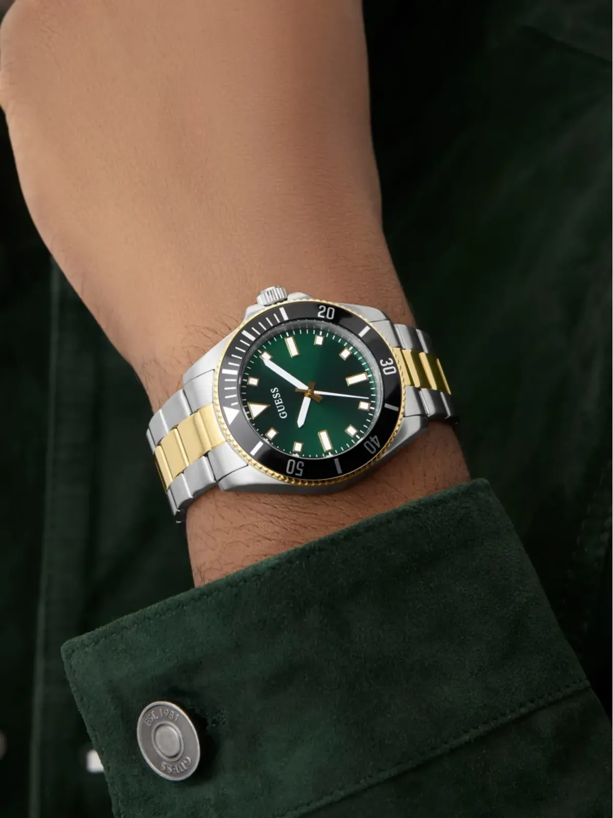 GUESS USA ステンレススチール ウォッチ - 画像5