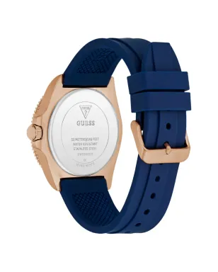 GUESS USA リサイクルスチール ウォッチ ブルー - サムネイル4