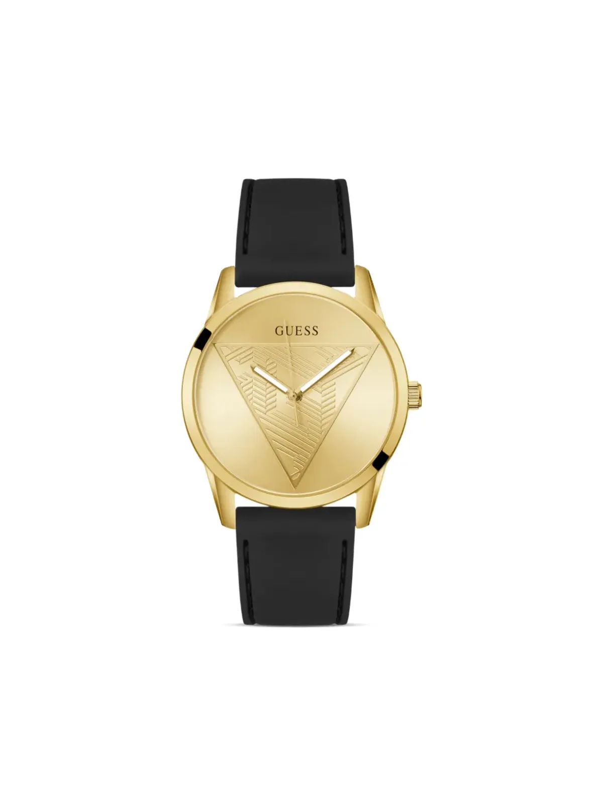 GUESS USA 三角ロゴ ゴールド腕時計 - 画像1