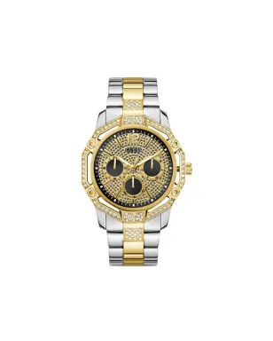 GUESS USA クリスタル装飾ウォッチ ゴールド - サムネイル1