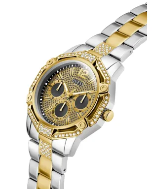 GUESS USA クリスタル装飾ウォッチ ゴールド - サムネイル3