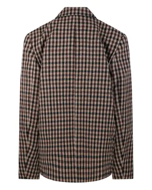 GANNI ギンガムチェック ボタン留め ブレザー - サムネイル3