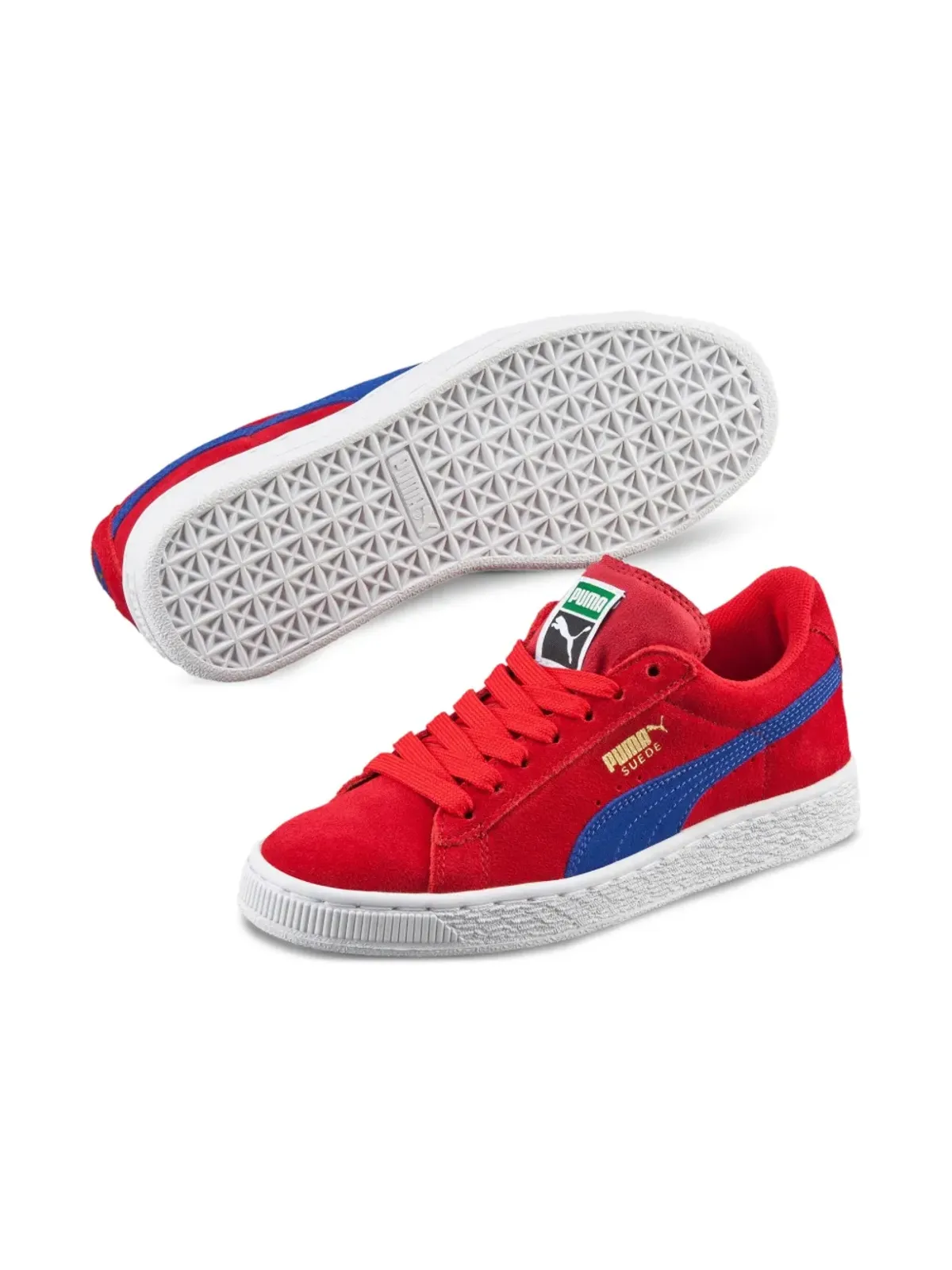 Puma Kids スエード GS『Red/Blue』スニーカー - 画像2