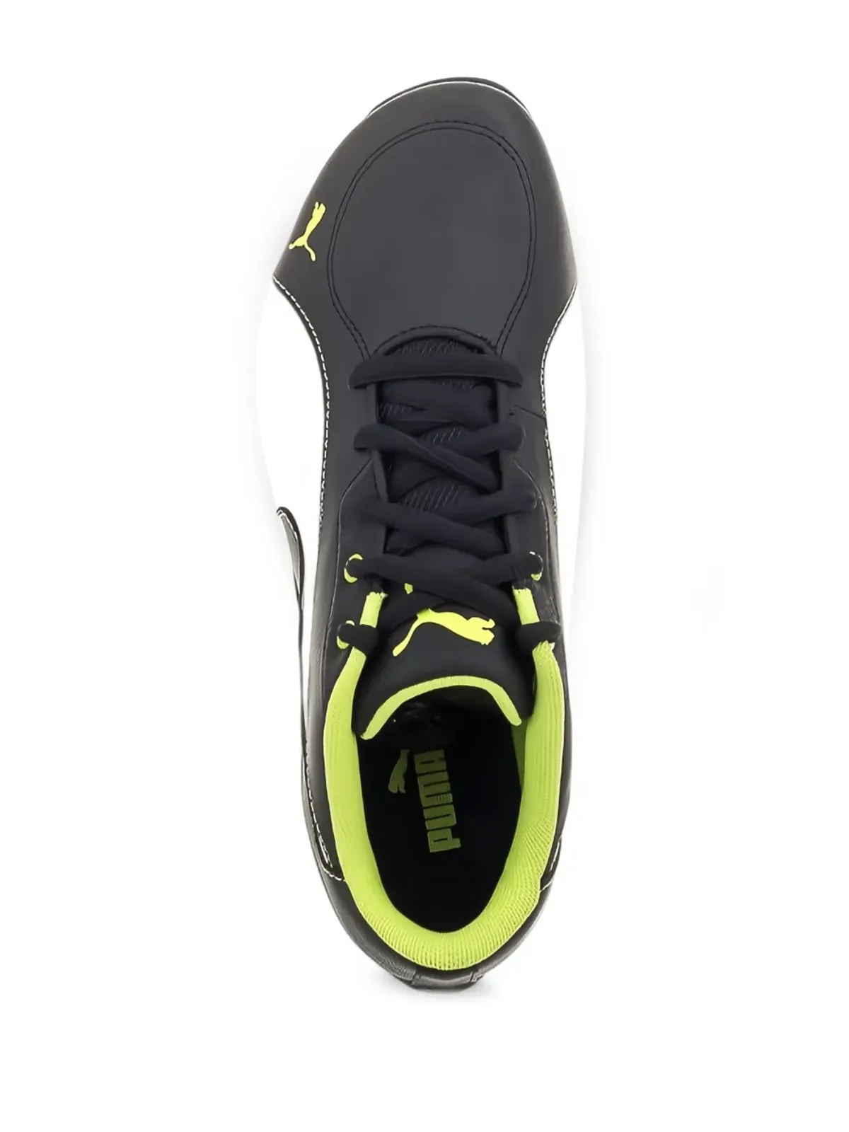 Puma Kids ドリフトキャット5 GS ブラック/ホワイト/イエロー スニーカー - 画像2