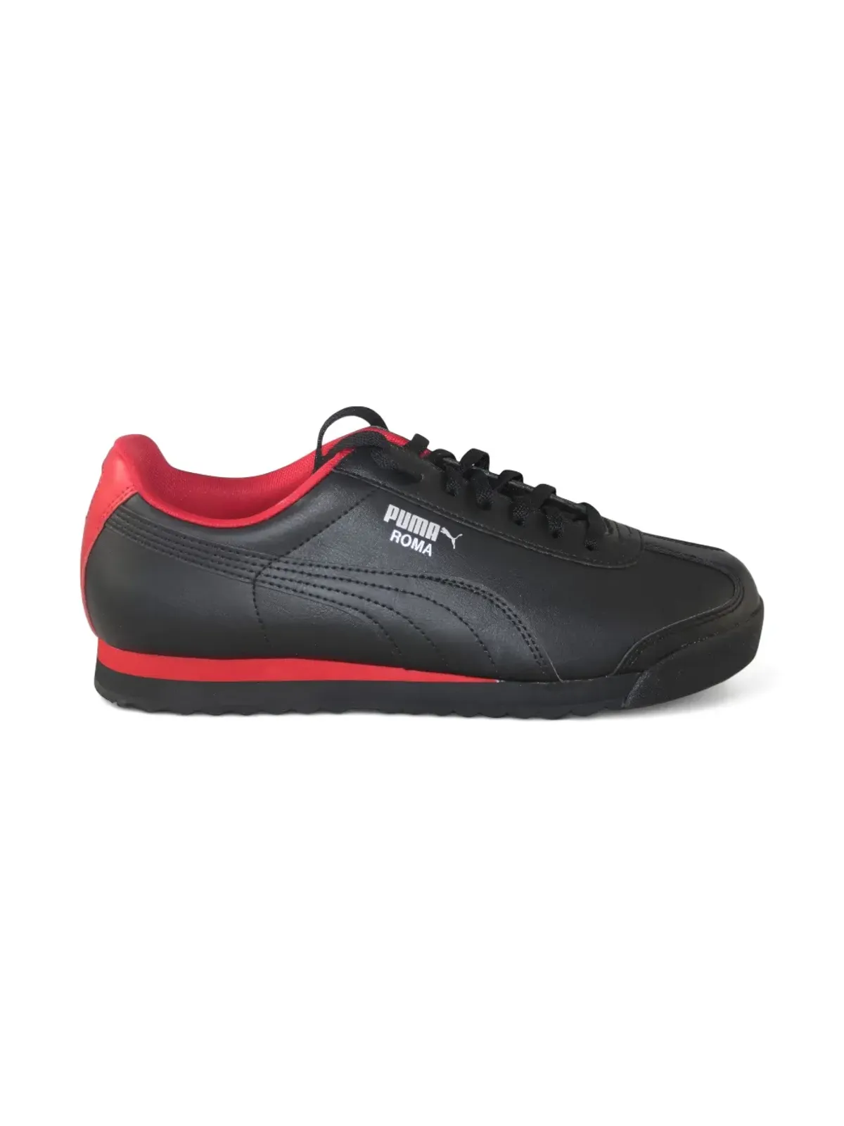 Puma Kids Roma Basic GS ブラック/レッド スニーカー - 画像2