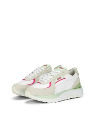 PUMA クルーズライダー Nu Brighter Days ホワイト/ピンク/グリーン スニーカー - サムネイル2