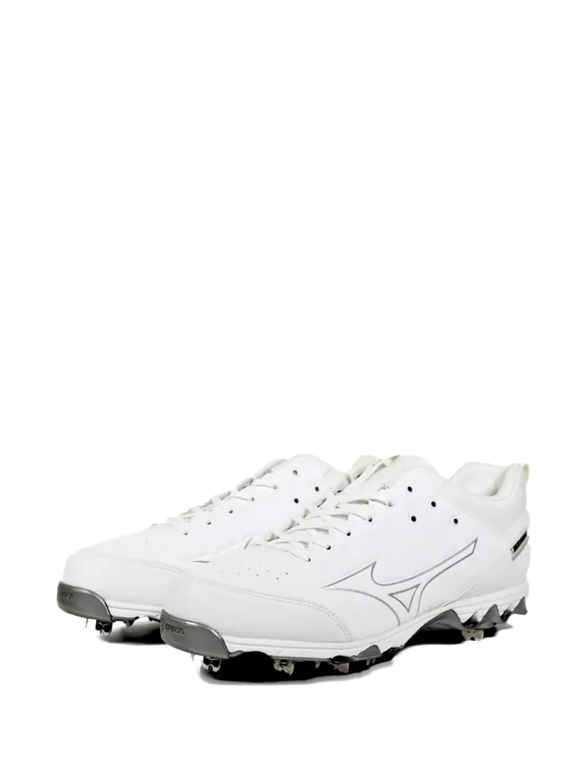 Mizuno アンビション2 ロー メタル ベースボールクリート ホワイトスニーカー - 画像2