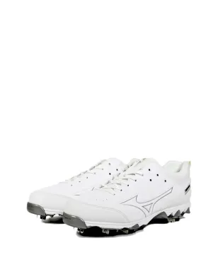 Mizuno アンビション2 ロー メタル ベースボールクリート ホワイトスニーカー - サムネイル2