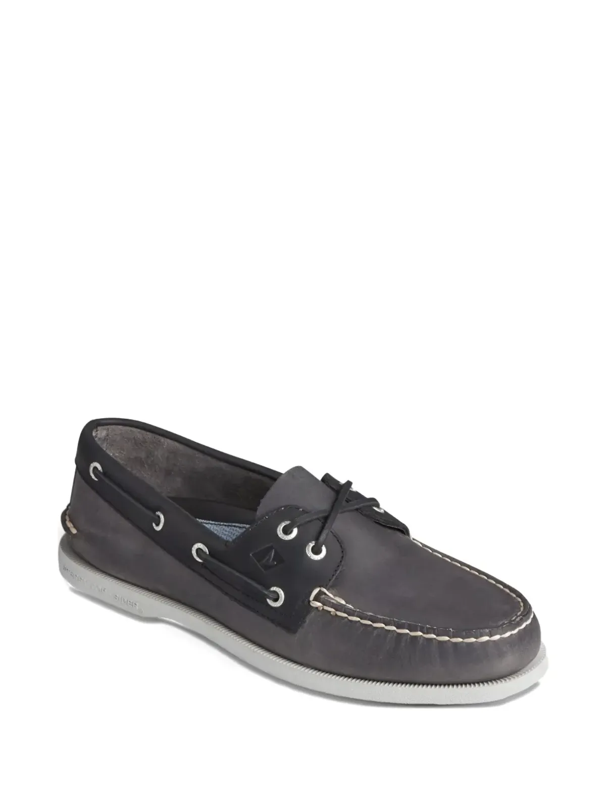 Sperry Top-Sider A/O 2 Eye レザー Grey/Black ボートシューズ - 画像2