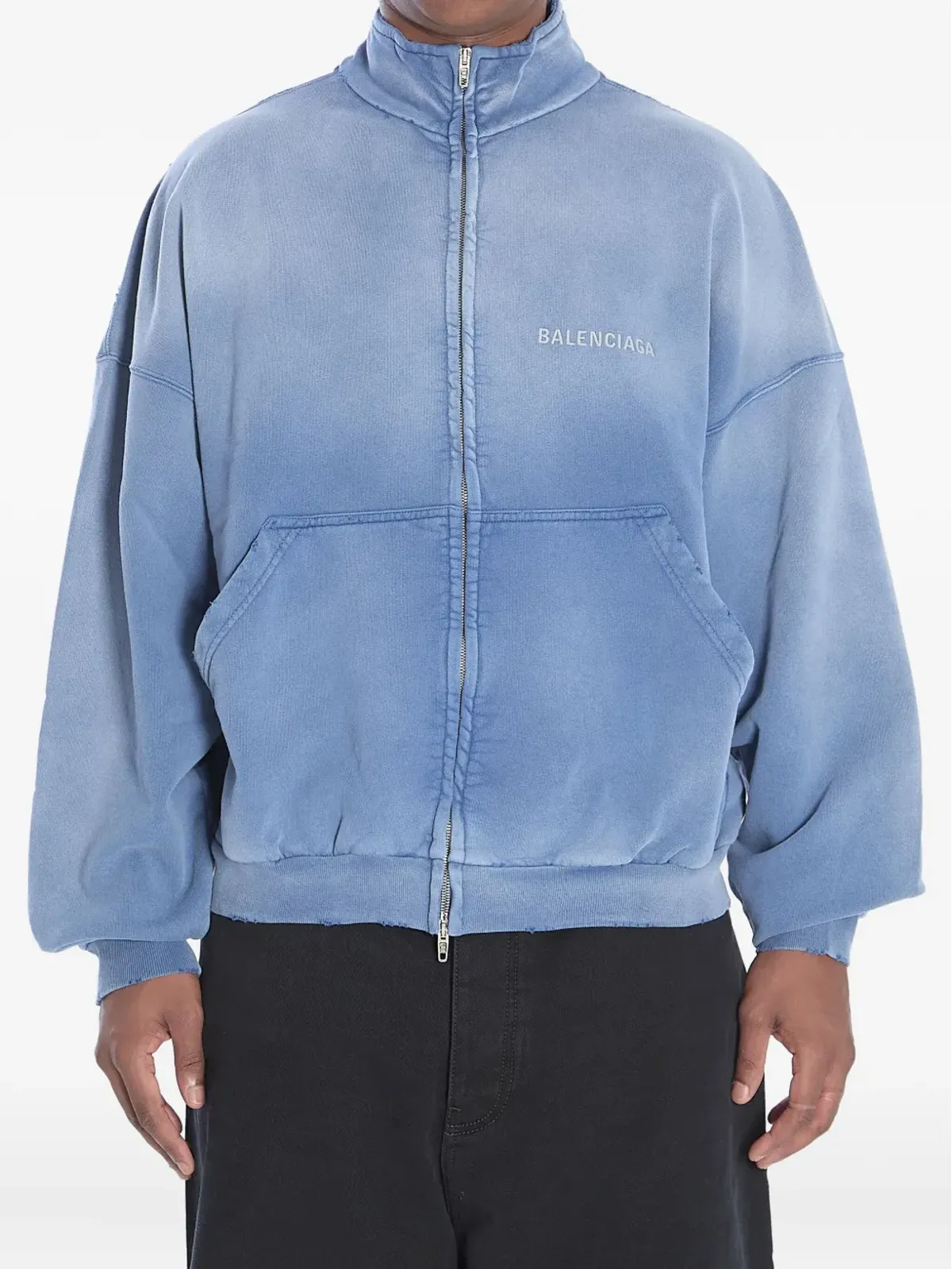 Balenciaga ロゴ刺繍ジップアップジャケット - 画像1