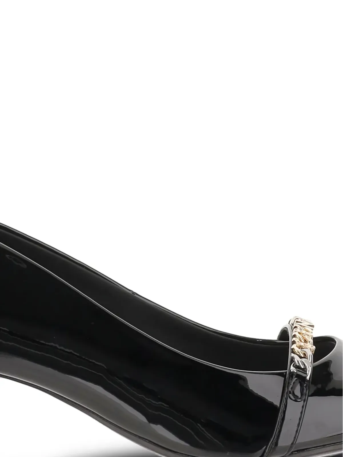 PINKO 50mm 装飾付きポインテッドトゥ ヒールパンプス - Z99 BLACK - 画像5