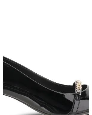 PINKO 50mm 装飾付きポインテッドトゥ ヒールパンプス - Z99 BLACK - サムネイル5