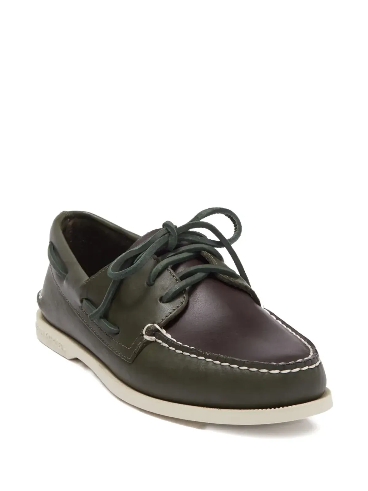 Sperry Top-Sider A/O 3 Eye グリーン ボートシューズ - 画像2