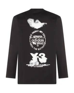 Y-3 ロゴプリント長袖Tシャツ - サムネイル2