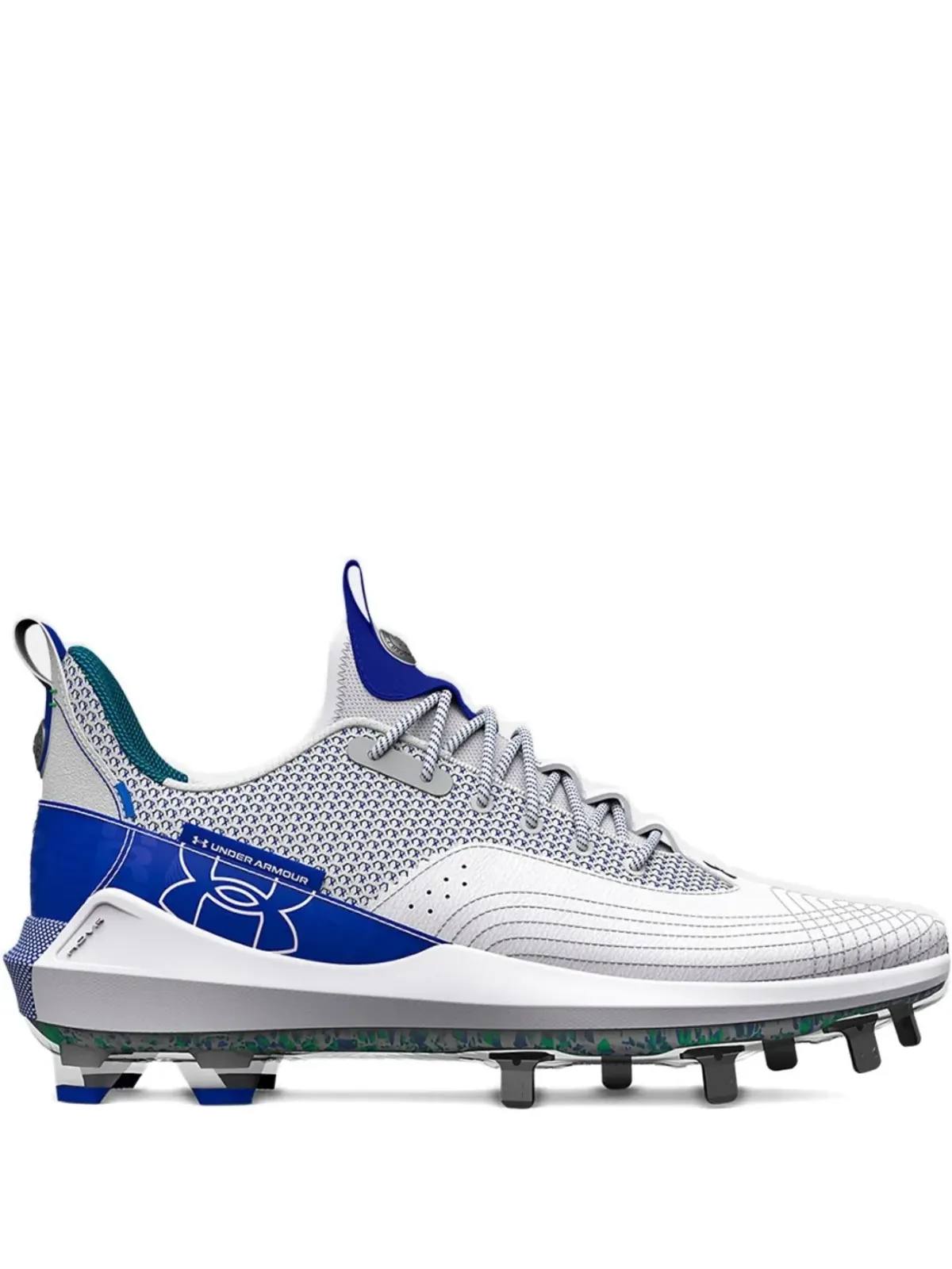 Under Armour Harper 7 Low Elite TPU グレー/ロイヤル クリーツ - 画像1
