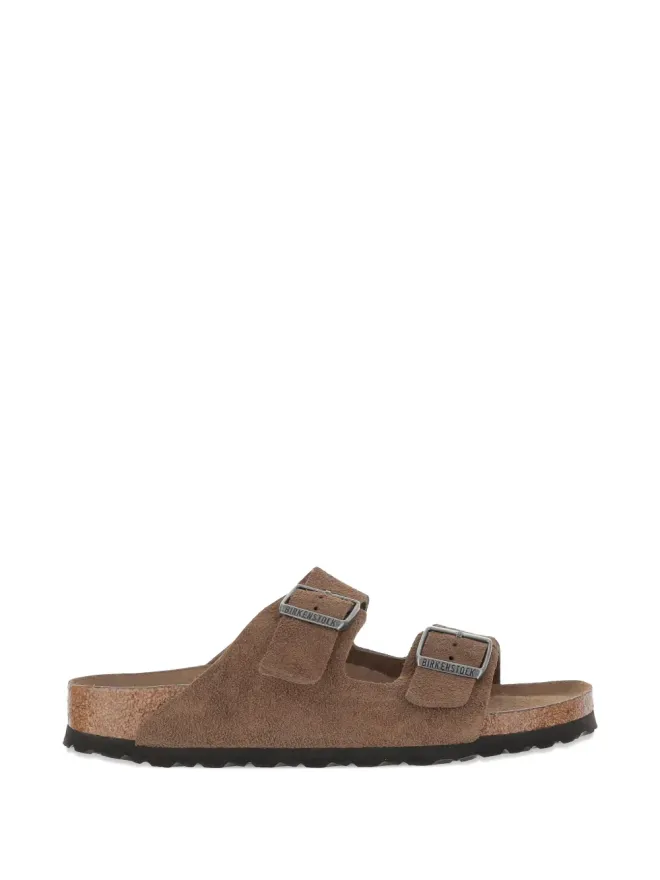 Birkenstock Birkenstock アリゾナ ダブルバックル スエード サンダル - ブラウンの商品画像