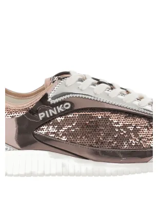 PINKO スパンコール付き ロートップスニーカー（ブラウン） - サムネイル5
