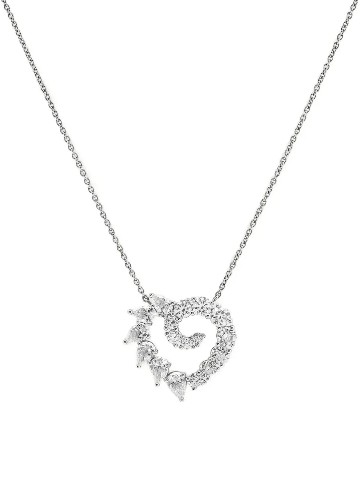 Harry Winston platinum Garland diamond necklace - Silver - 画像3