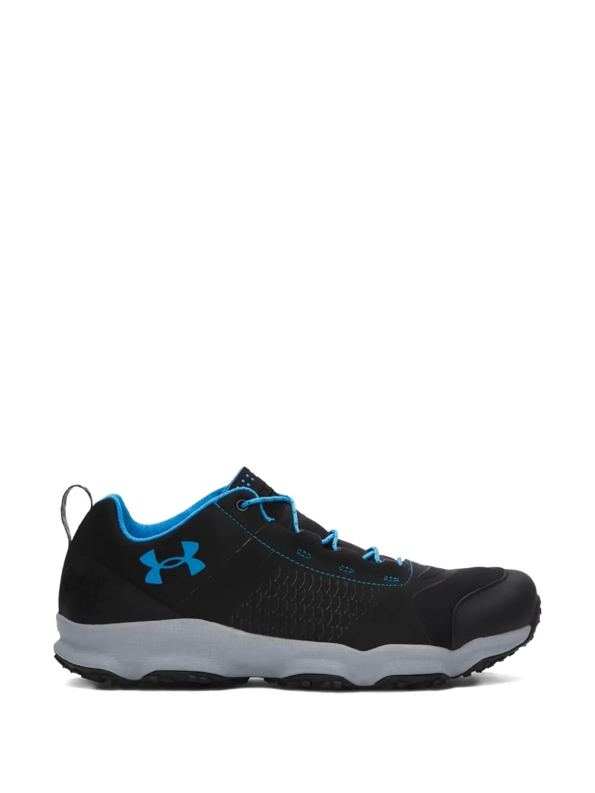 Under Armour スピードフィット ハイク ロー ブラック/ライトブルー ハイキングブーツ - 画像2