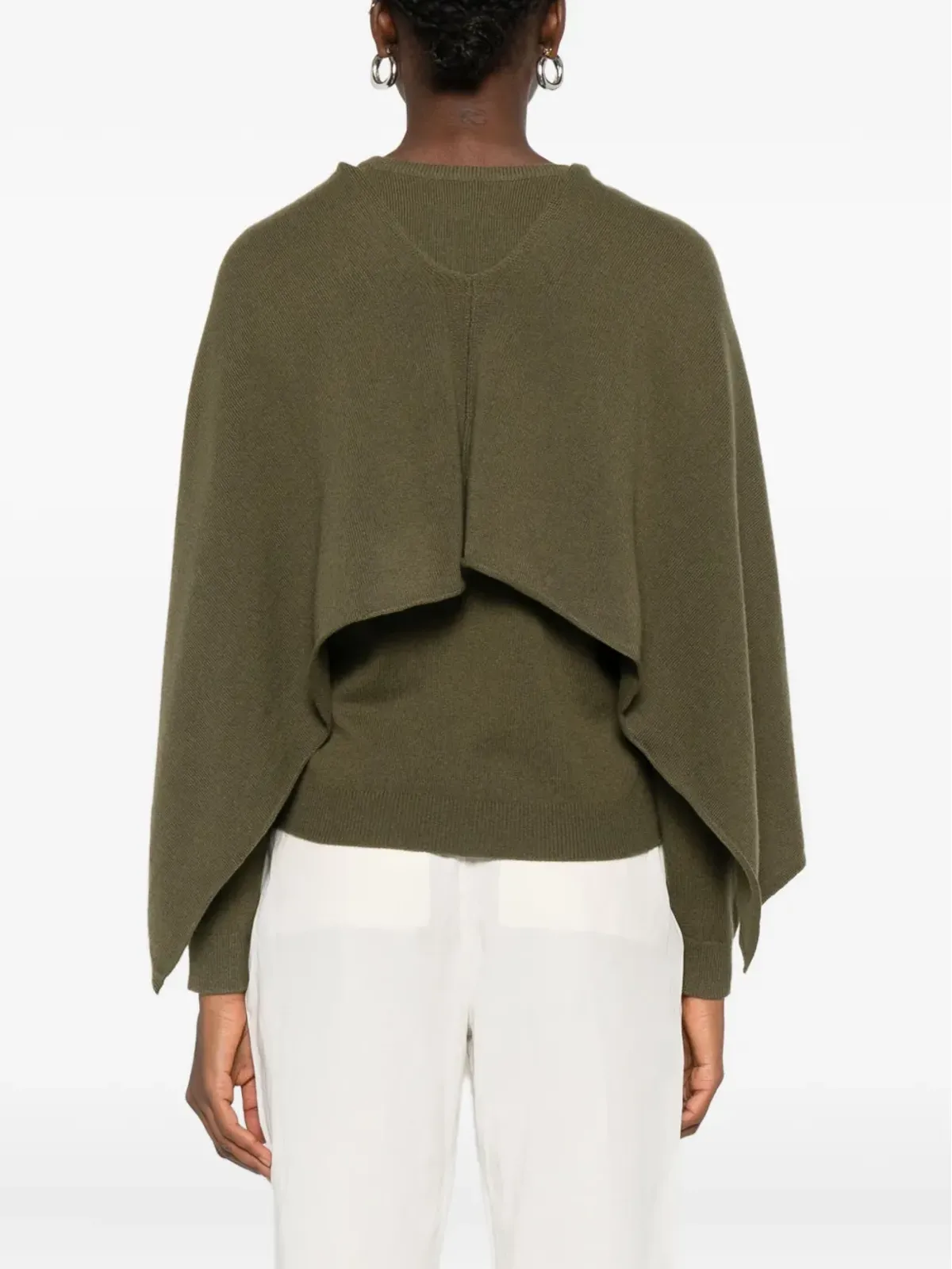 BOMPARD カウルネック カシミア ポンチョ - 画像4