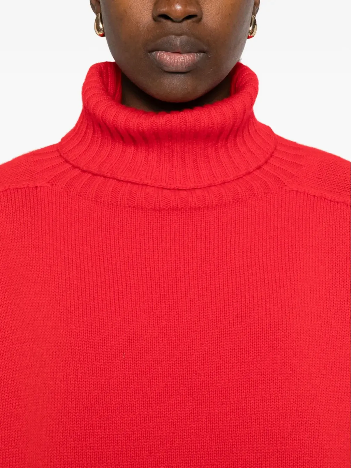 BOMPARD ロールネック ラグランスリーブ セーター - 画像5