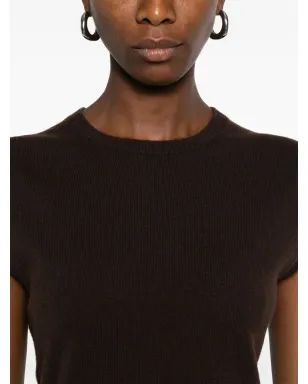 BOMPARD 丸首リブ編みベスト - サムネイル5