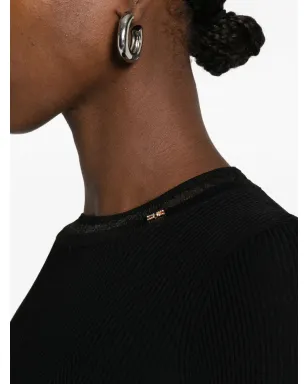 Elisabetta Franchi リブニット長袖Tシャツ - サムネイル5